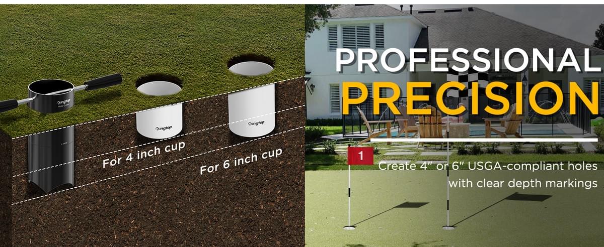KINGTOP Portable Golf Hole Cutter