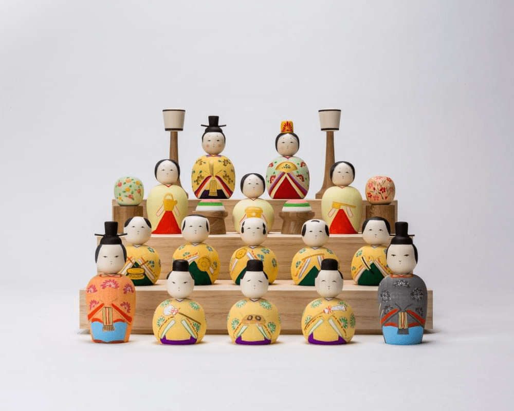 英太郎作  雛こけし 英太郎作 こけし雛人形