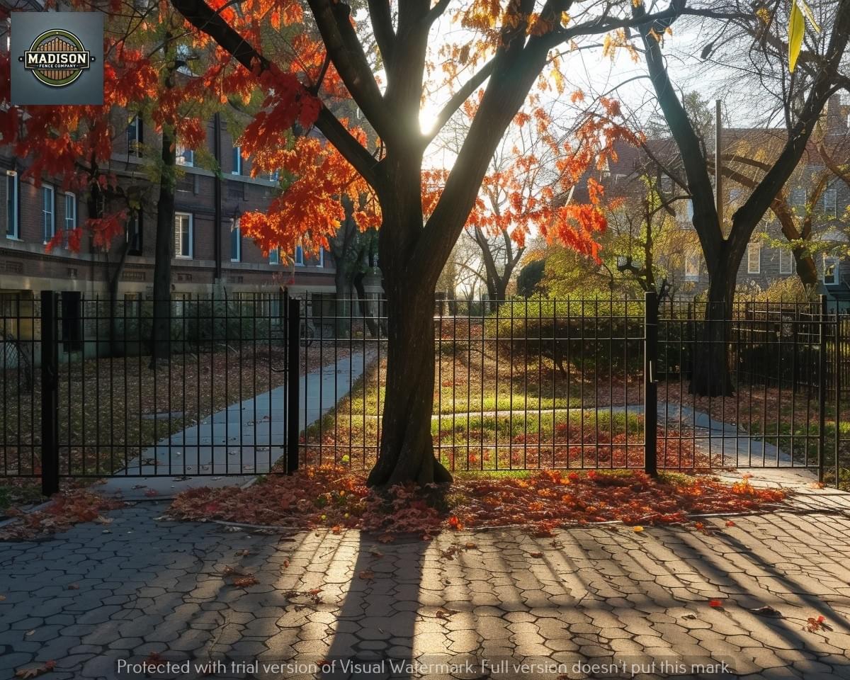 Metal Fence by Madison Fence Company