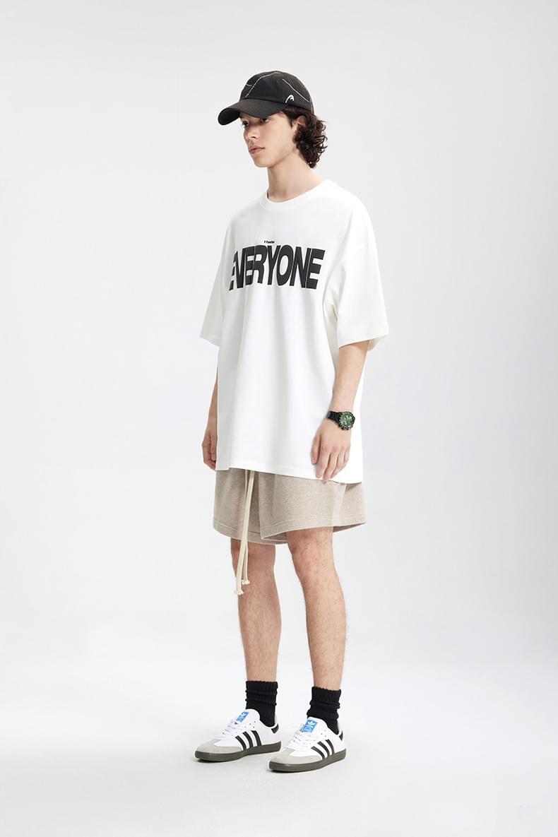 中身立體文字設計印燙 短袖 T-Shirt [CBT-1267]