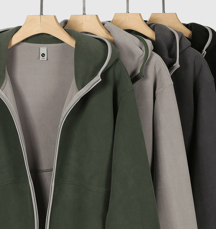 日系色系包邊重磅 330g 雙面絨毛粒長袖外套 [SBO-1493]