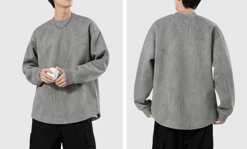 日系水洗紮染設計工藝 長袖 T-Shirt [SBT-1459]