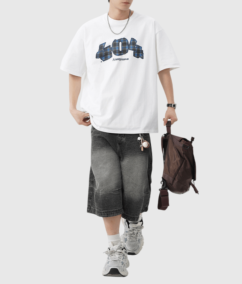 404 NOT FOUND 圖案印燙設計 純棉短袖 T-Shirt [SBT-1525]