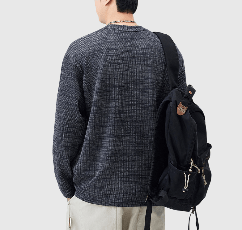 日系復古色織工藝 重磅長袖 T-Shirt [SBT-1454]