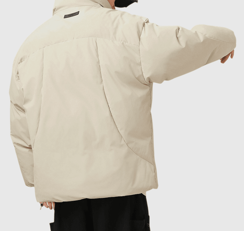 日系弧形分割縫線 夾棉長袖外套 [SBO-1353]