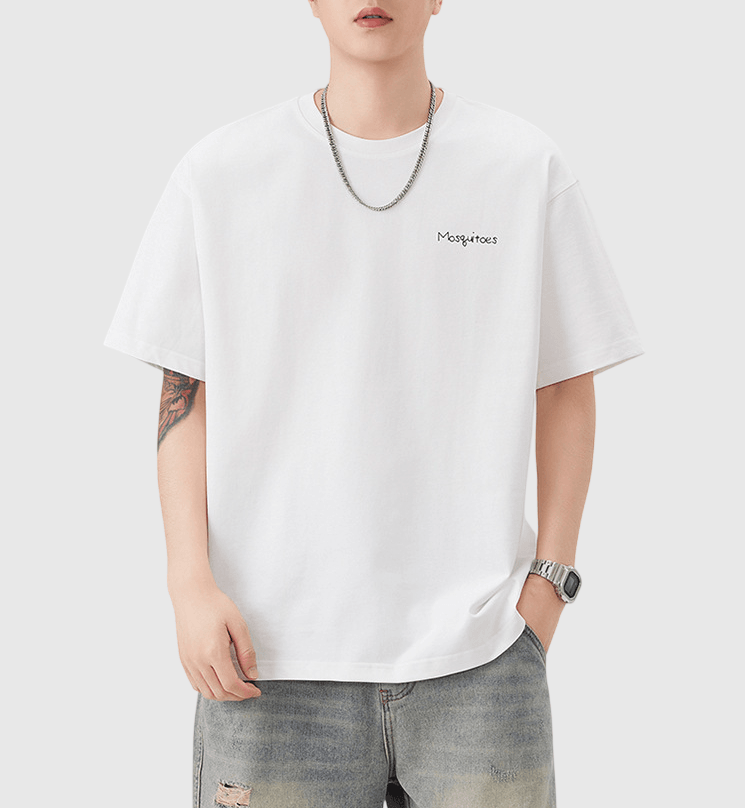 蚊子圖案文字印燙設計 純棉短袖 T-Shirt [SBT-1527]