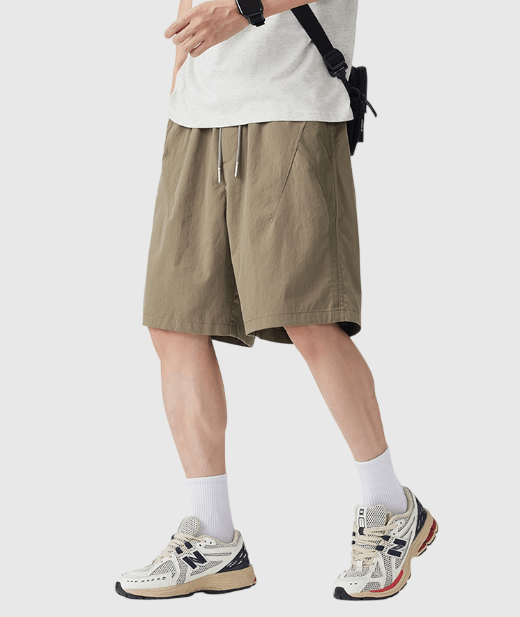 日系色系層次撞色拼布設計 透氣短褲 [SBST-1169]