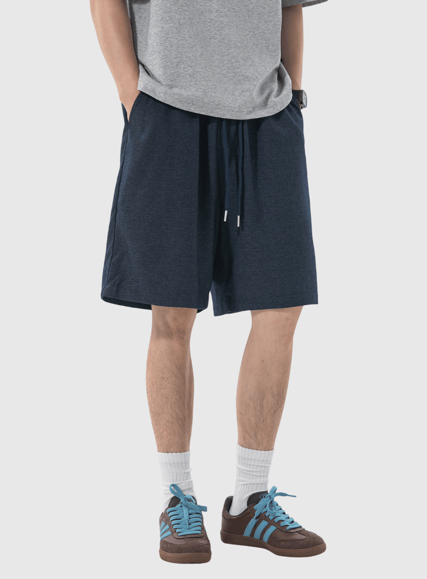 日系基礎仿牛仔布紋理設計 透氣短褲 [SBST-1162]