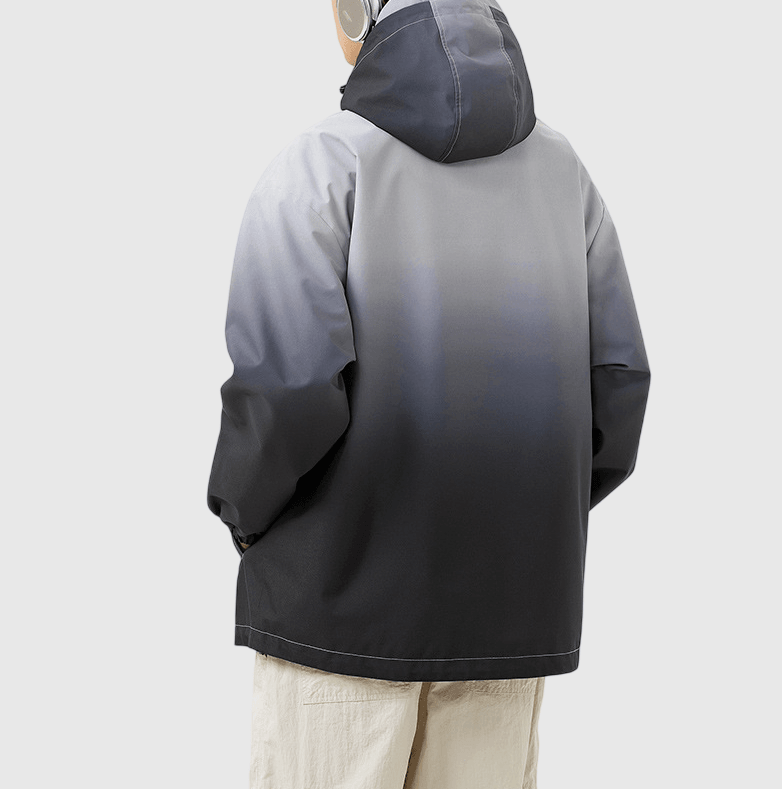 日系山系漸層變色設計 連帽機能風褸外套 [SBO-1498]