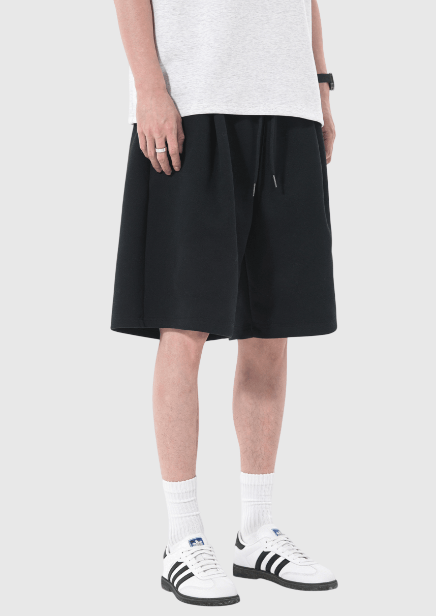 日系基礎百搭 透氣針織棉衛短褲 [SBST-1163]