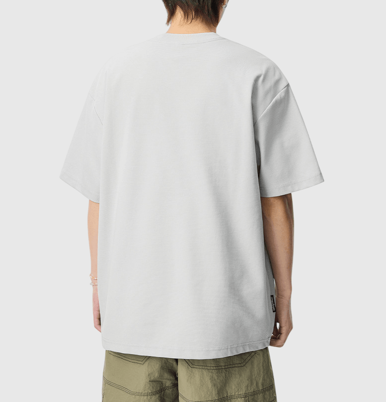 卡通貓仔細圖案刺繡 短袖 T-Shirt [SBT-1506]