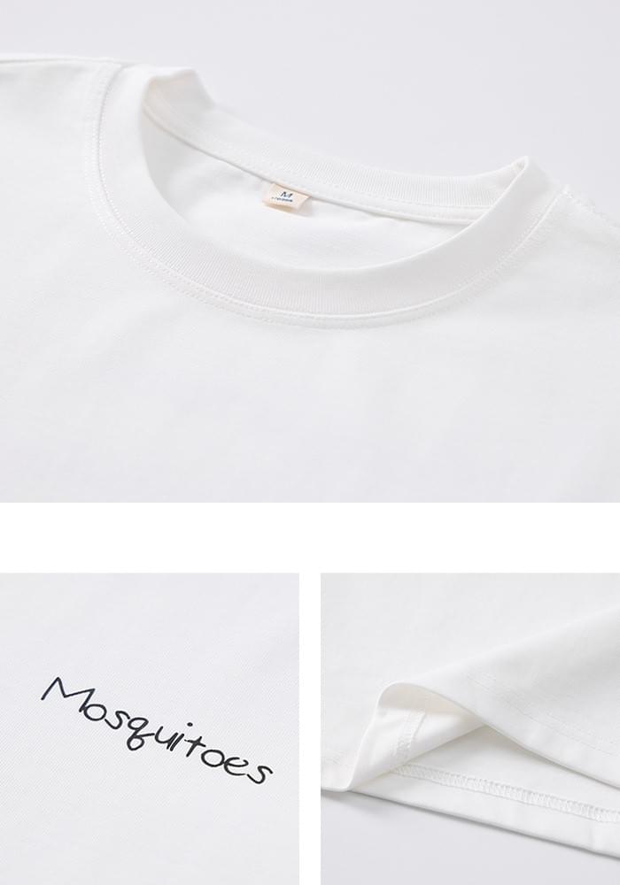 蚊子圖案文字印燙設計 純棉短袖 T-Shirt [SBT-1527]
