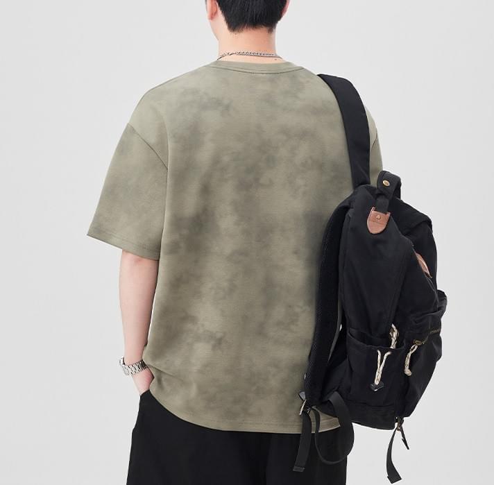 復古水洗紮染 純棉短袖 T-Shirt [SBT-1272]