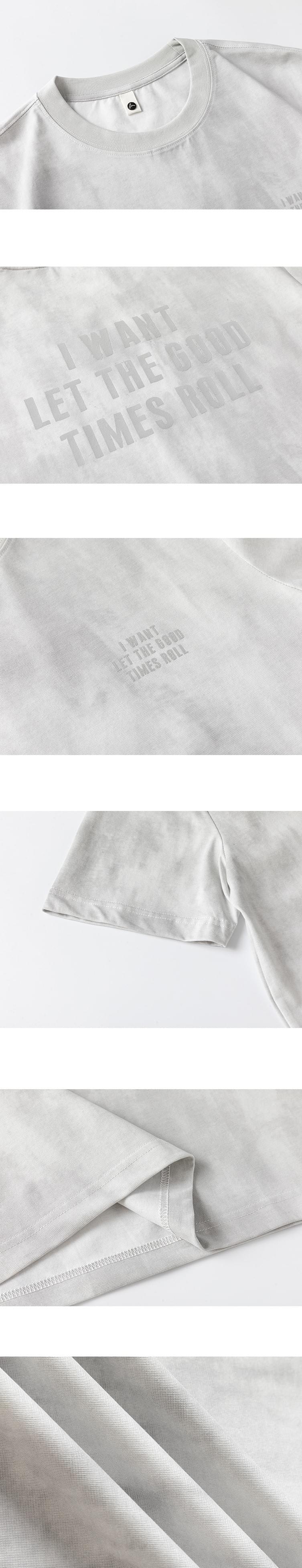 日系水洗紮染文字印燙設計 短袖 T-Shirt [SBT-1532]