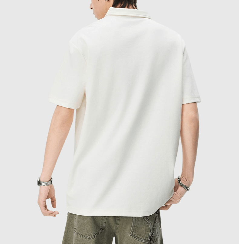 日系半拉鍊設計 短袖 POLO T-Shirt [SBT-1581]