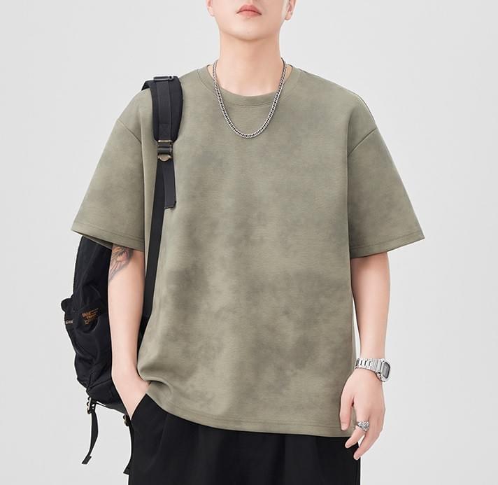 復古水洗紮染 純棉短袖 T-Shirt [SBT-1272]