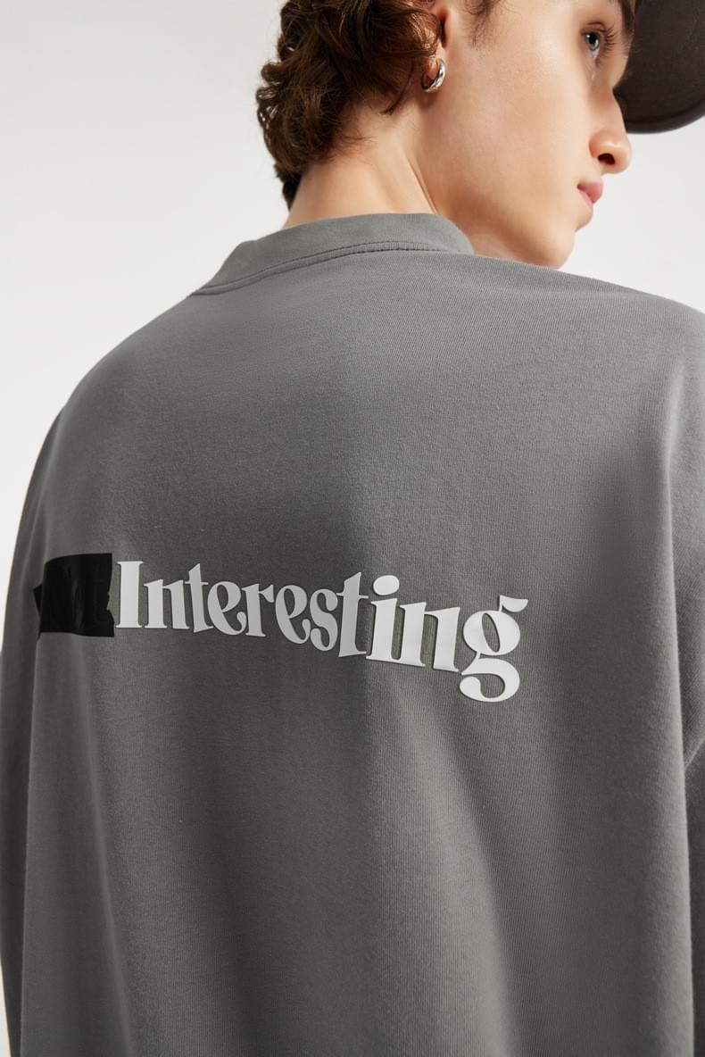 中身設計文字印燙 純棉短袖T-Shirt [CBT-1058]
