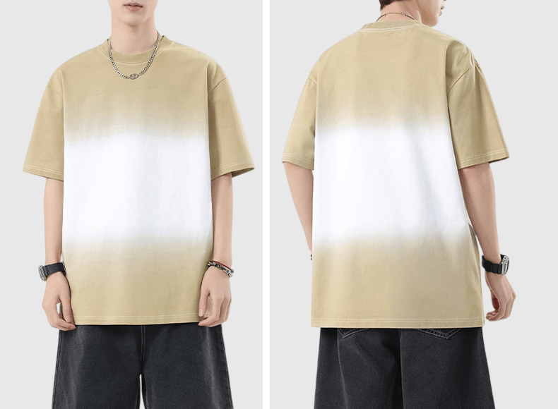 日系色系線性漸變 短袖 T-Shirt [SBT-1577]