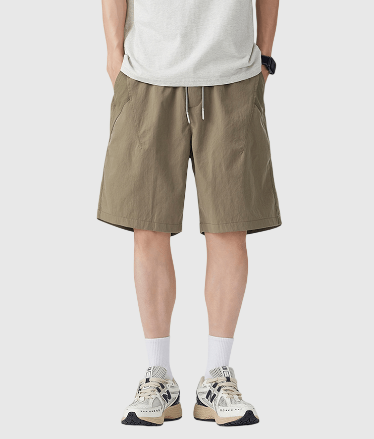 日系色系層次撞色拼布設計 透氣短褲 [SBST-1169]