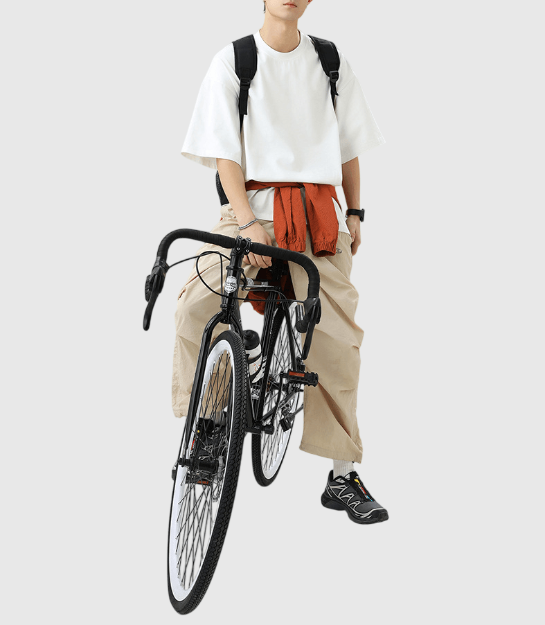 日系基礎文青色系 輕身舒適220g 純棉鬆身落肩短袖 T-Shirt [SBT-1185]