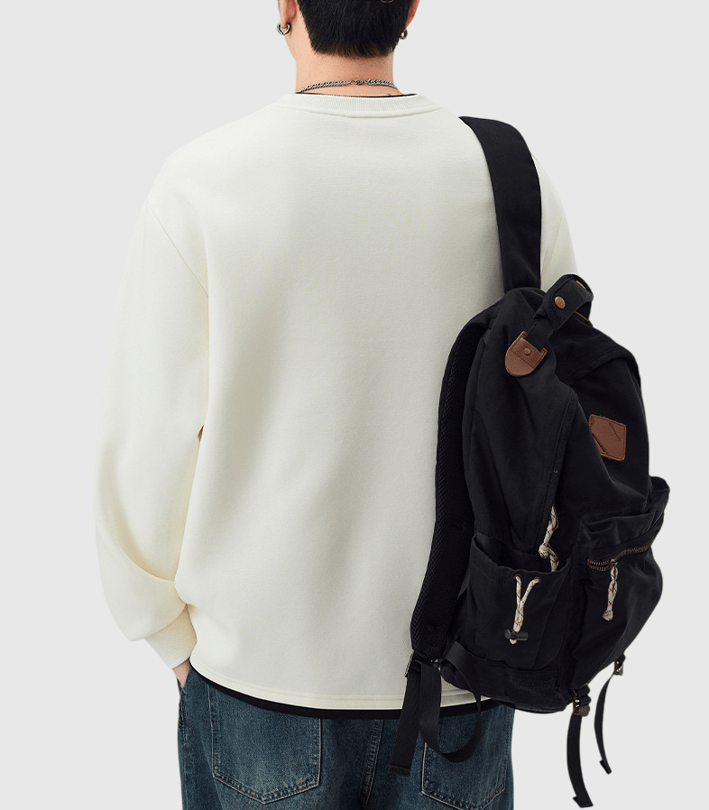 日系基礎假兩件式設計 長袖 T-Shirt [SBT-1470]