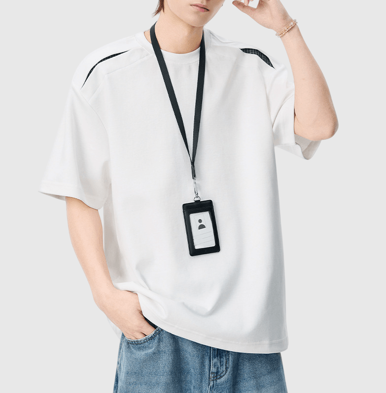 日系層次分割結構設計 短袖 T-Shirt [SBT-1565]