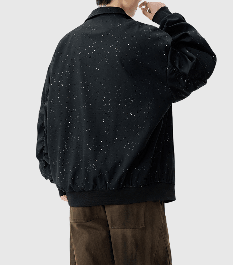 星空亮星設計 長袖風褸外套 [CBJ-1074]