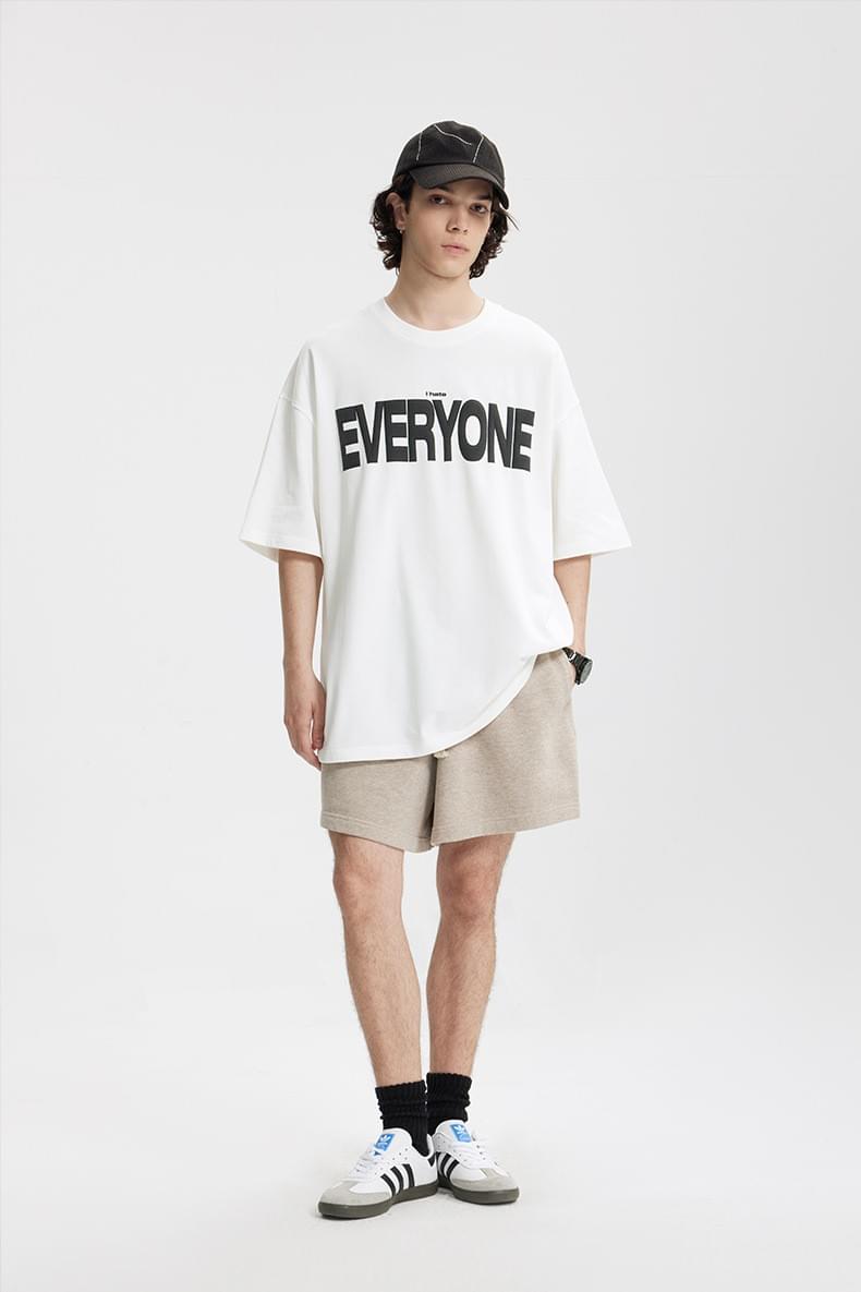 中身立體文字設計印燙 短袖 T-Shirt [CBT-1267]