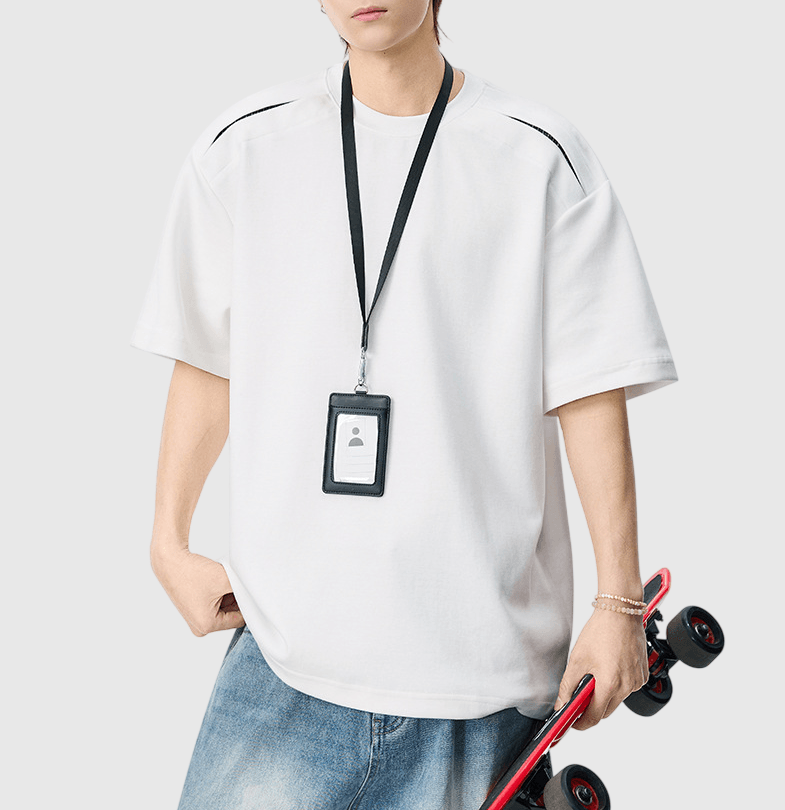 日系層次分割結構設計 短袖 T-Shirt [SBT-1565]