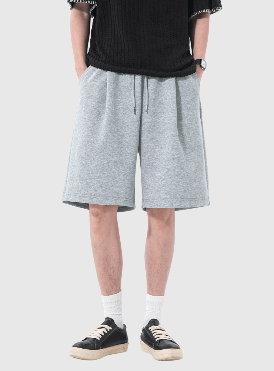 日系基礎百搭 透氣針織棉衛短褲 [SBST-1163]