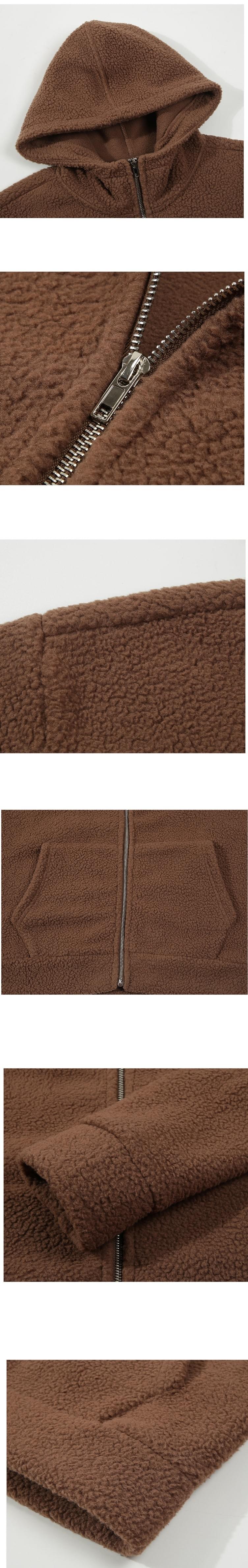 日系基礎重磅 370g 雙面絨毛粒 長袖外套 [SBO-1494]