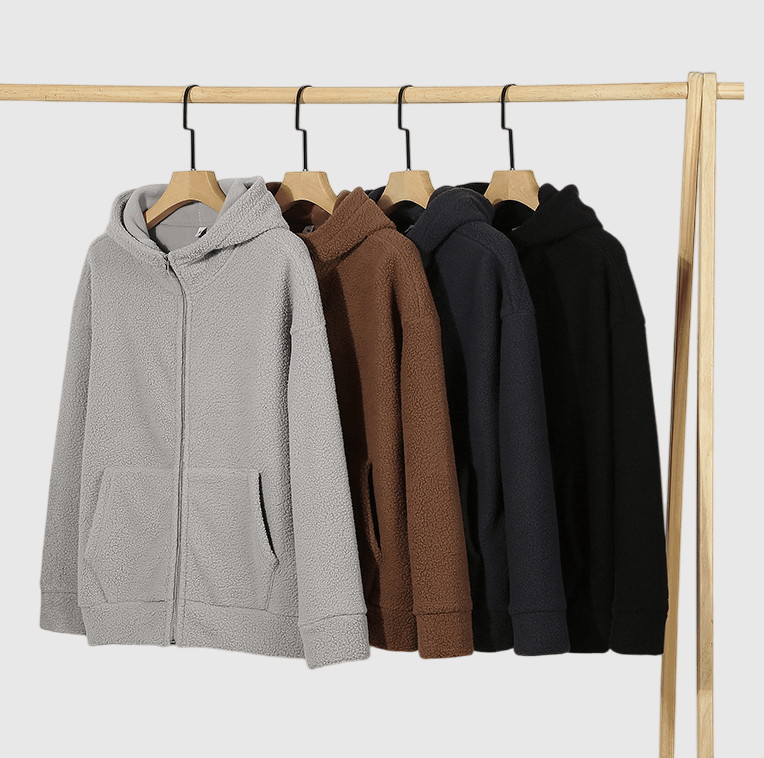 日系基礎重磅 370g 雙面絨毛粒 長袖外套 [SBO-1494]