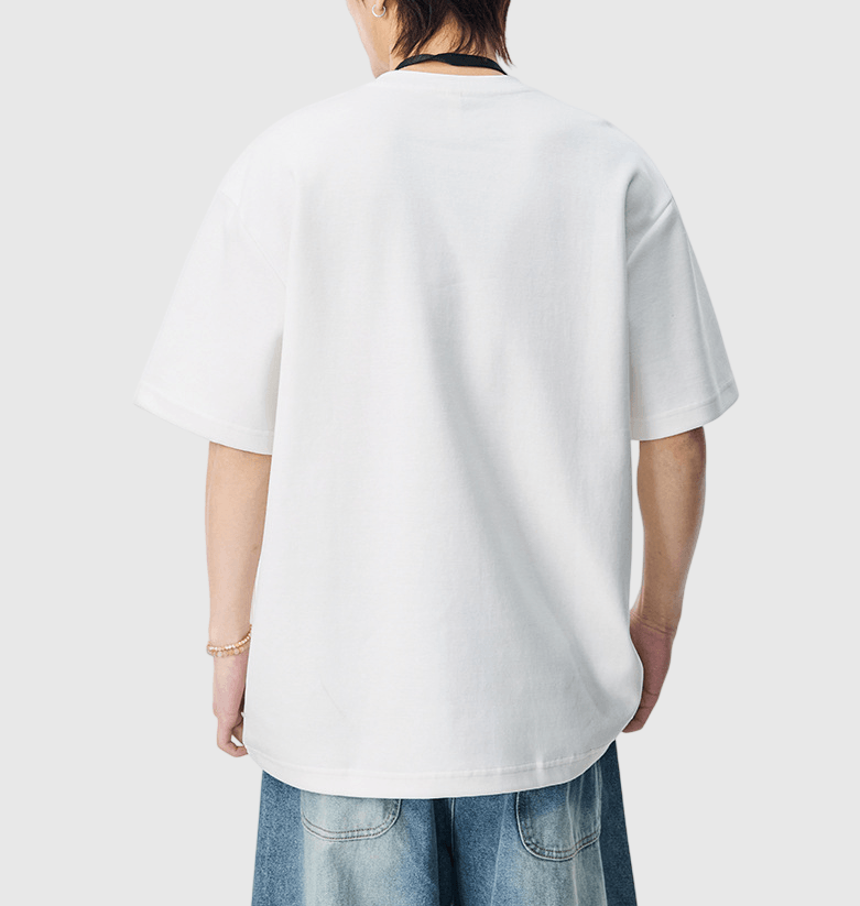 日系層次分割結構設計 短袖 T-Shirt [SBT-1565]