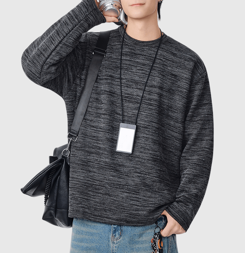 日系復古色織工藝 重磅長袖 T-Shirt [SBT-1454]