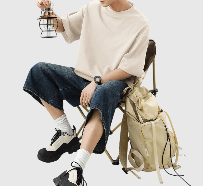 日系基礎文青色系 輕身舒適220g 純棉鬆身落肩短袖 T-Shirt [SBT-1185]