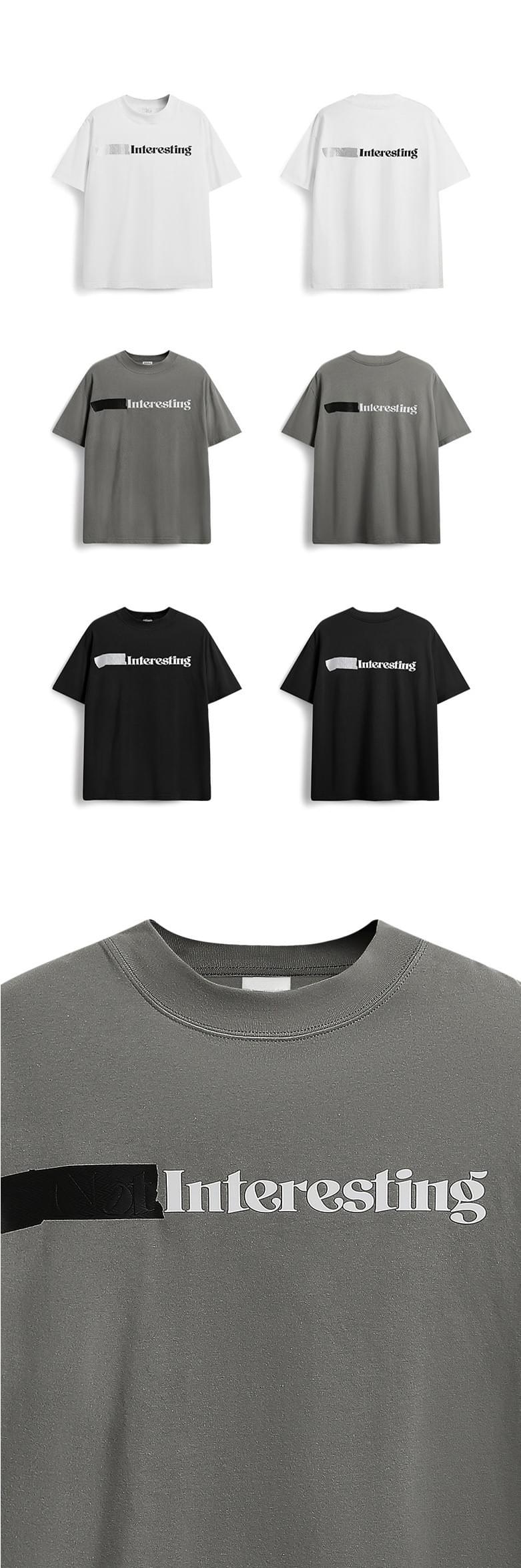 中身設計文字印燙 純棉短袖T-Shirt [CBT-1058]