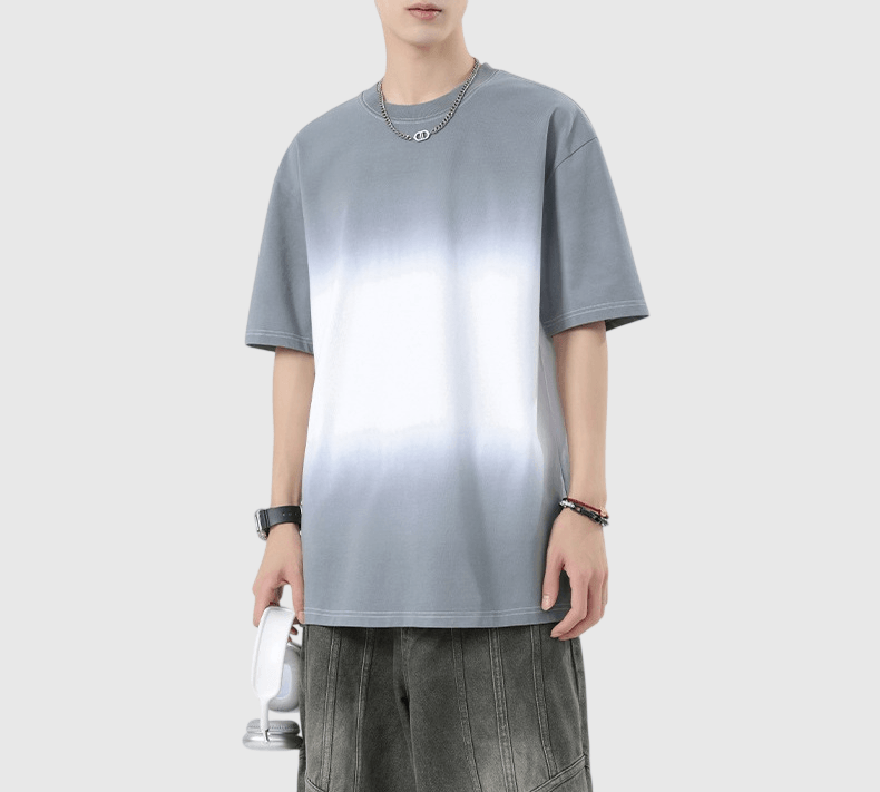 日系色系線性漸變 短袖 T-Shirt [SBT-1577]