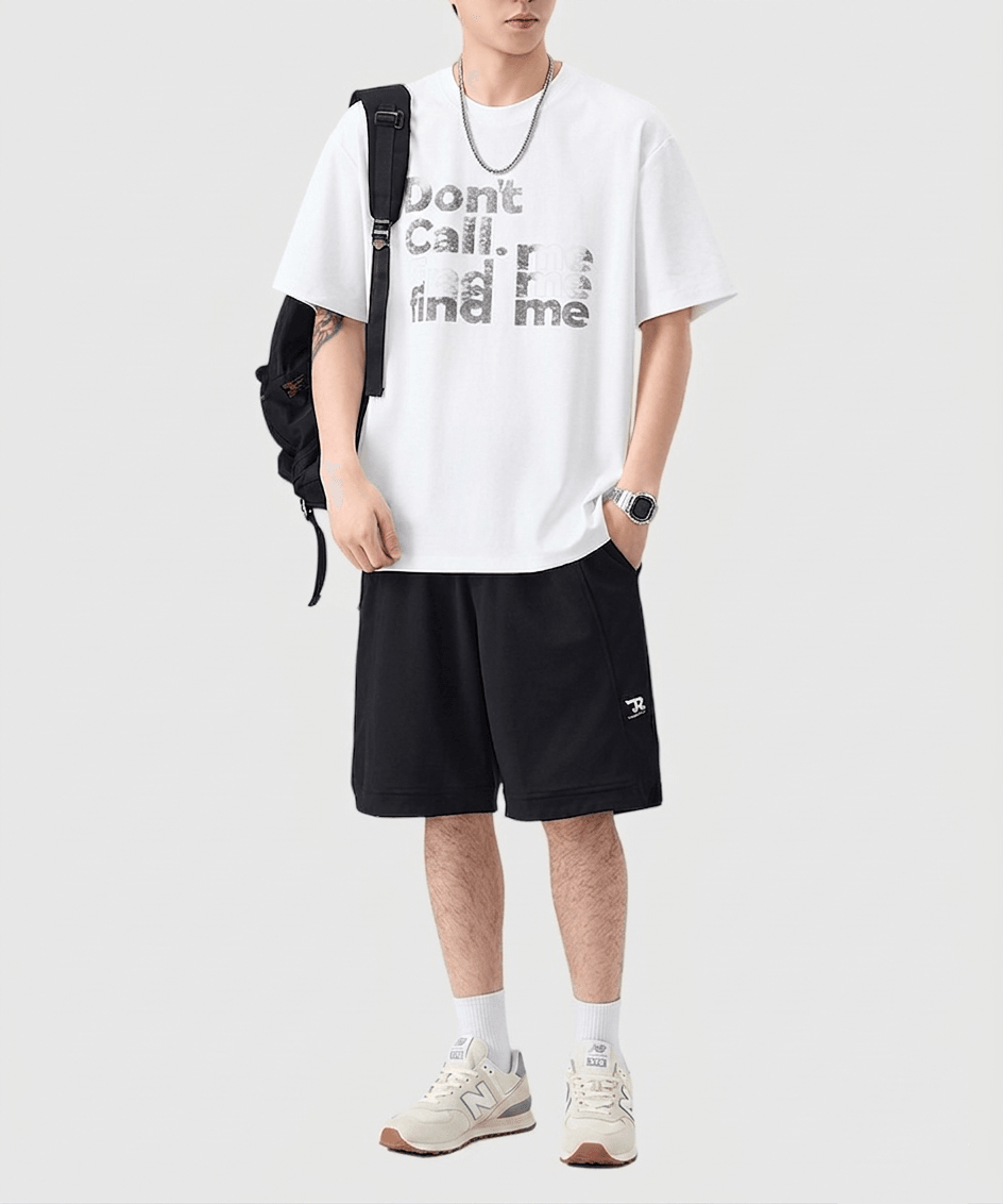 復古霧面文字圖案印燙工藝 短袖 T-Shirt [SBT-1573]