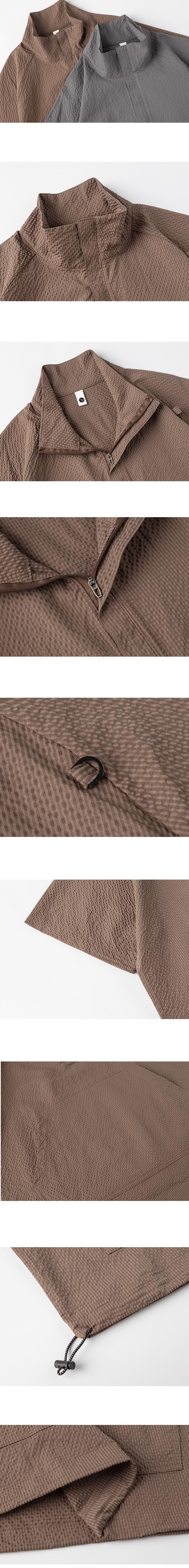 山系戶外半拉鍊設計 機能透氣短袖 T-Shirt [SBT-1545]