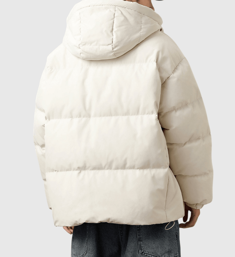 日系復古斜側袋設計 夾棉長袖外套 [SBO-1347]