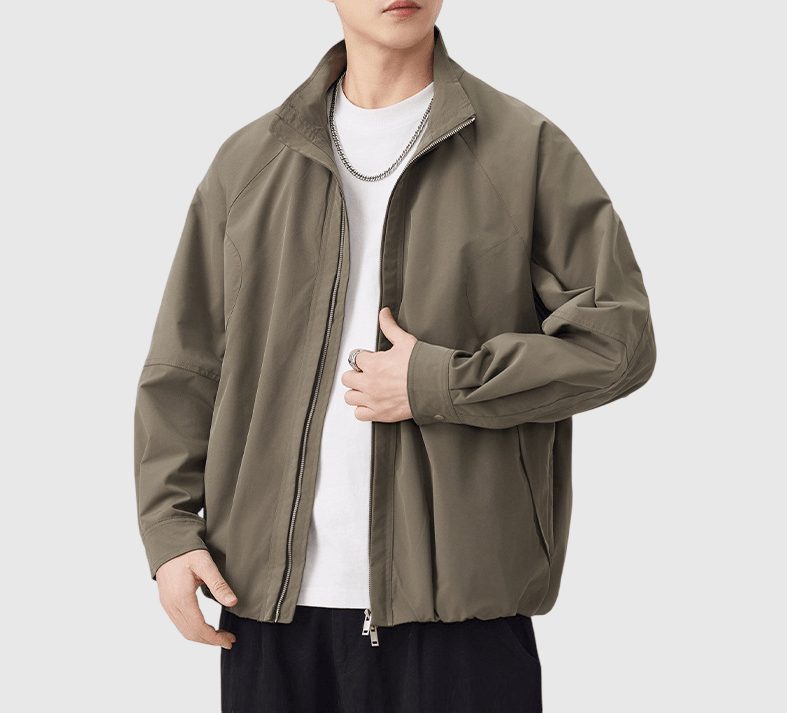 復古基礎縫紉設計 長袖風褸外套 [SBO-1467]