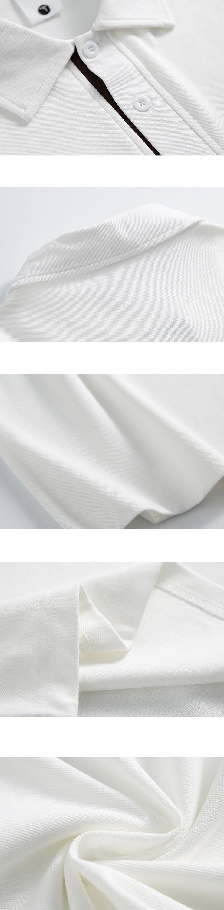 日系基礎假兩件式設計 短袖 POLO T-Shirt [SBT-1488]