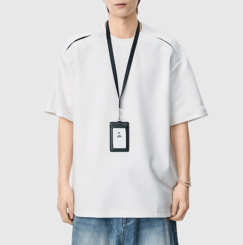 日系層次分割結構設計 短袖 T-Shirt [SBT-1565]