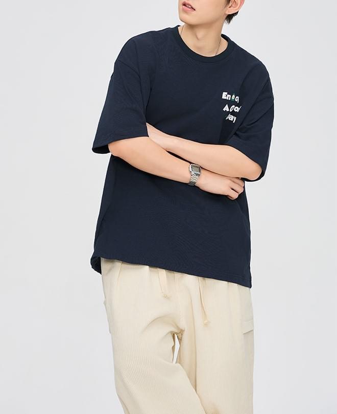 山系戶外露營圖案印燙 純棉短袖 T-Shirt [SBT-1362]