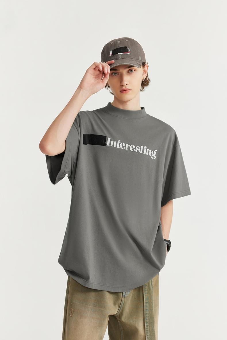 中身設計文字印燙 純棉短袖T-Shirt [CBT-1058]