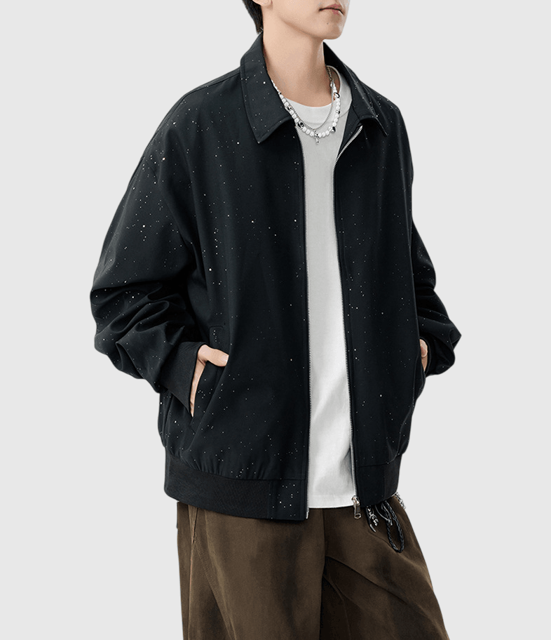 星空亮星設計 長袖風褸外套 [CBJ-1074]