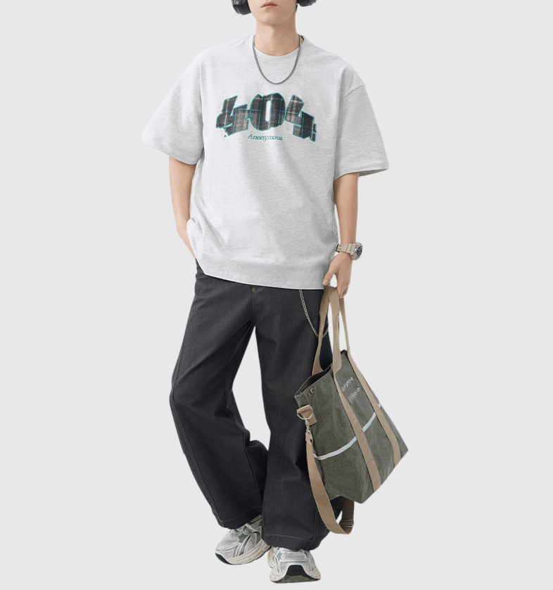 404 NOT FOUND 圖案印燙設計 純棉短袖 T-Shirt [SBT-1525]