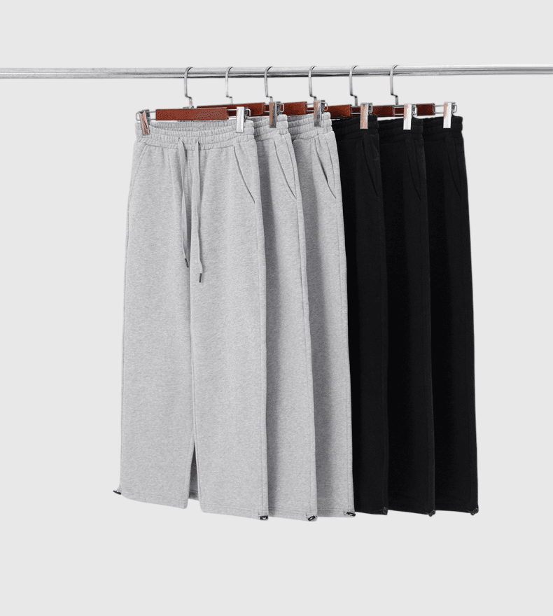 日系基礎橡筋繩束腳 重磅320G 加絨保暖棉衛長褲 [SBP-1190]