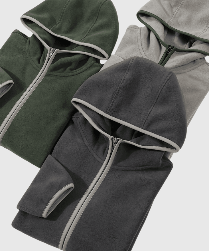 日系色系包邊重磅 330g 雙面絨毛粒長袖外套 [SBO-1493]