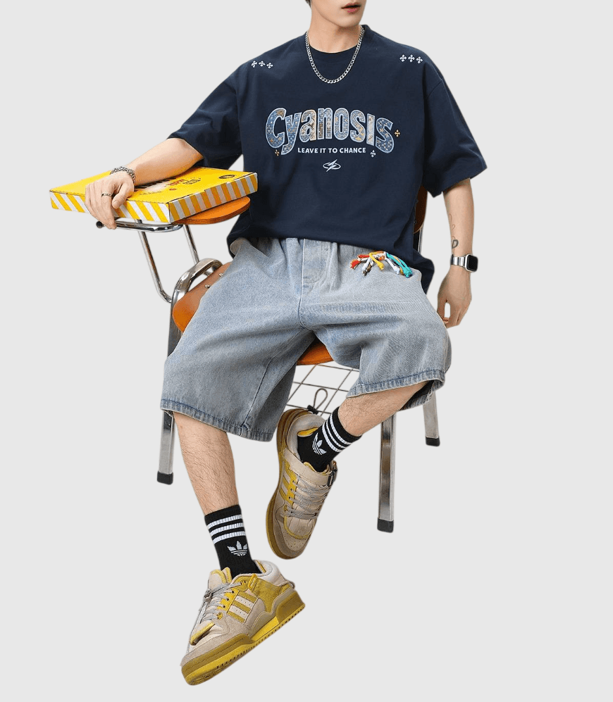 藝術彩繪刺繡文字圖案設計 純棉短袖 T-Shirt [SBT-1516]